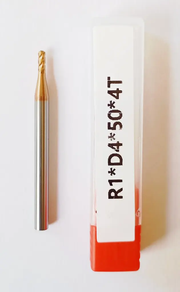 Carbide Ballnose R1*50L*FL6*d4*4F 55HRC Copper Standard