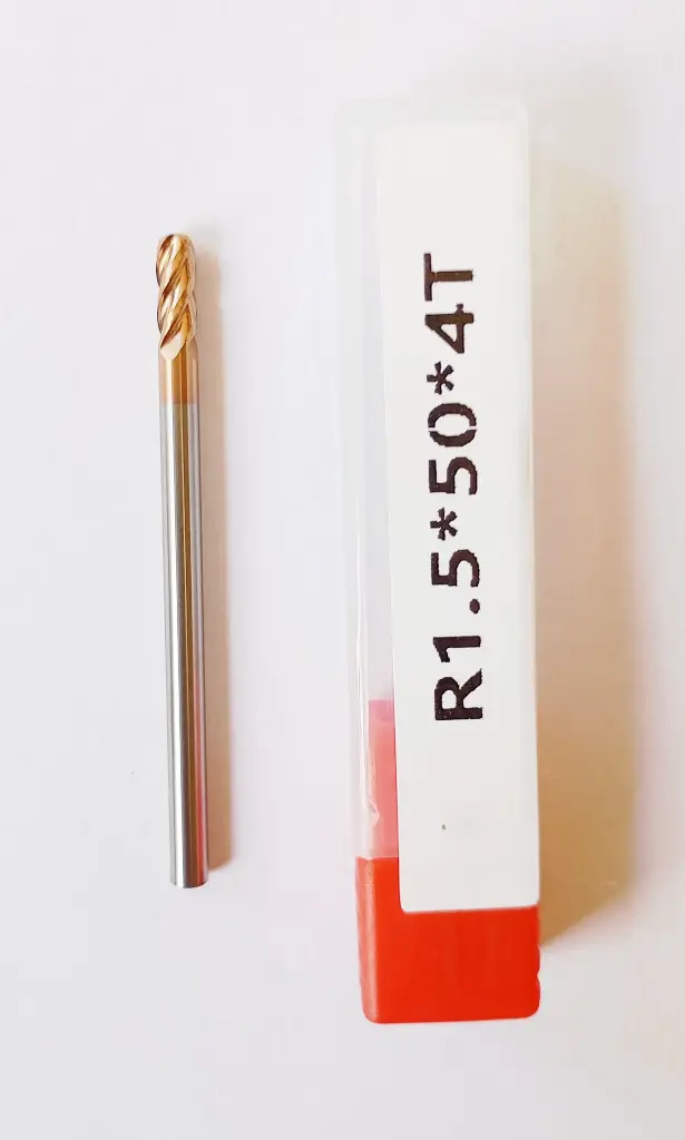 Carbide Ballnose R1.5*50L*FL9*d3*4F 55HRC Copper Standard