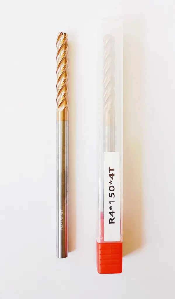 Carbide Ballnose R4*150L*FL52*d8*4F 55HRC Copper Standard