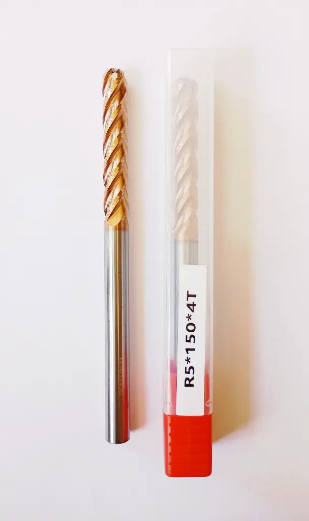 Carbide Ballnose R5*150L*d10*4F 55HRC Copper Standard