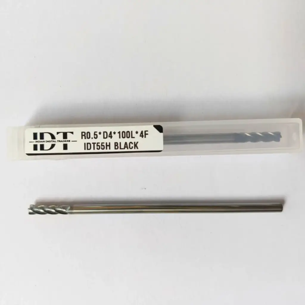 R0.5*D4*100L*d4*4F IDT55H BLACK CORNER RADIUS ENDMILL