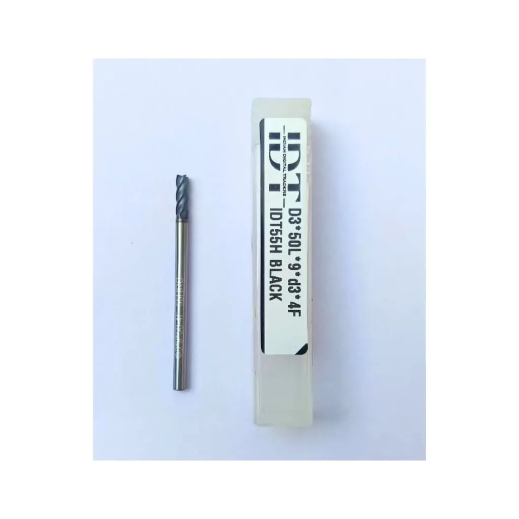Carbide Endmill D3*50L*FL9*d3*4F 55HRC Black Premium