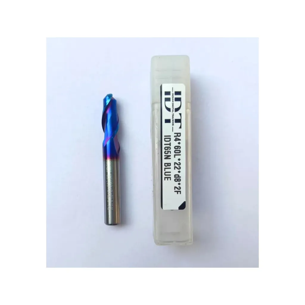 Carbide Ballnose R4*60L*FL22*d8*2F 65HRC Blue Standard