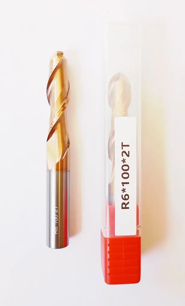 Carbide Ballnose R6*100L*FL60*d12*2F 55HRC Copper Standard