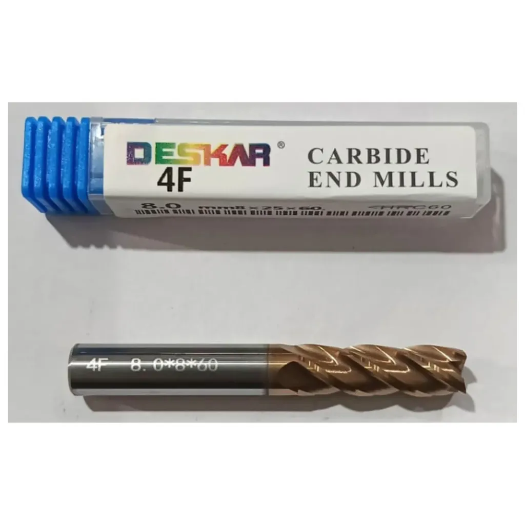 Deskar Endmill D8*60L*FL25*d8*4F HRC60