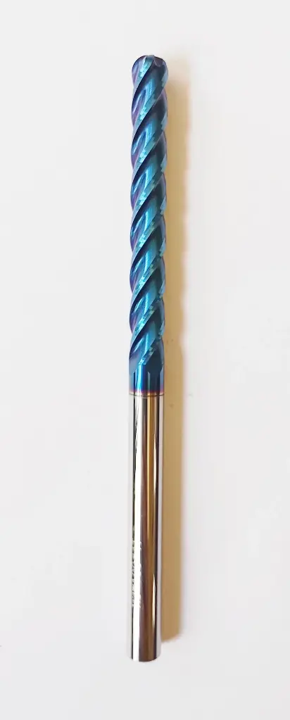 Carbide Ballnose R3*100L*FL52*d6*4F 65HRC Blue Standard