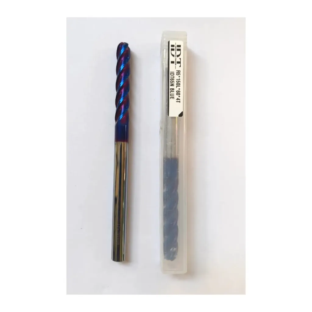 Carbide Ballnose R5*150L*FL60*d10*4F 65HRC Blue Standard