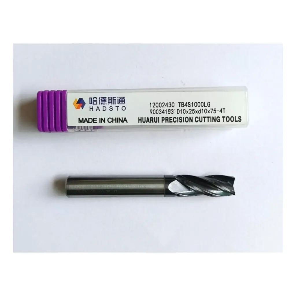 Carbide Endmill D10*75L*FL25*d10*4F 55HRC Black HADSTO