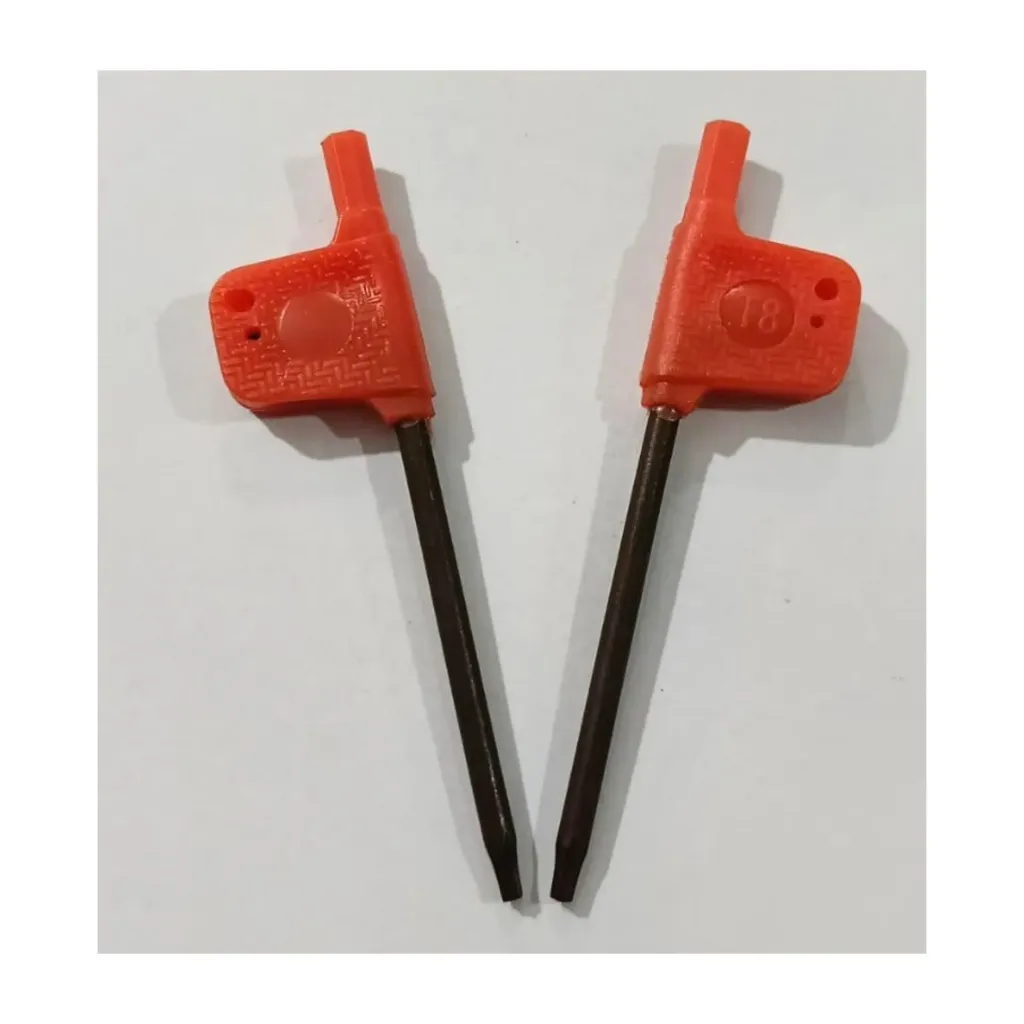 TORX KEY FLAG RED T8