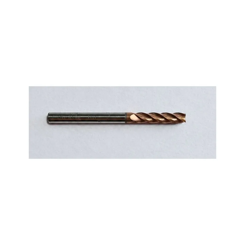 Carbide Endmill D4*50L*FL12*d4*4F 55HRC Copper White Nobe