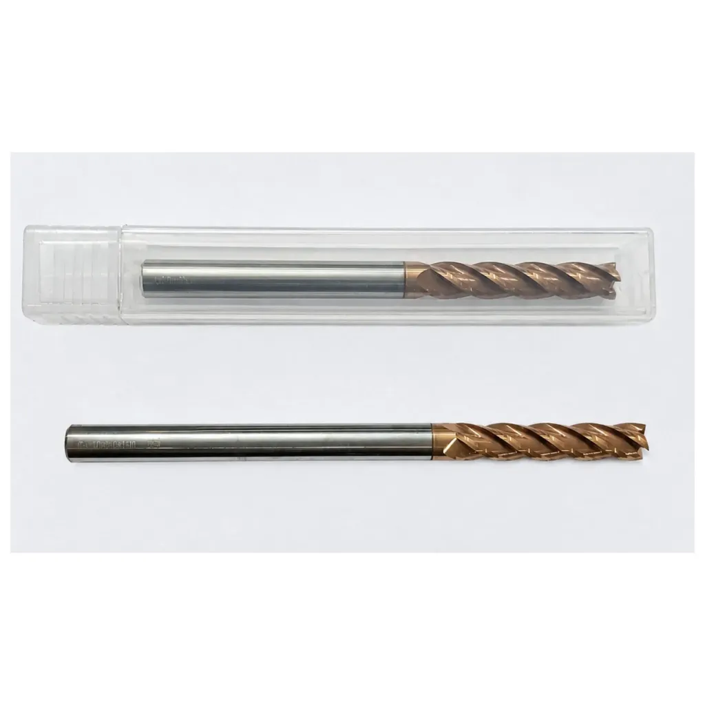 Carbide Endmill D10*150L*FL40*d10*4F 55HRC Copper White Nobe