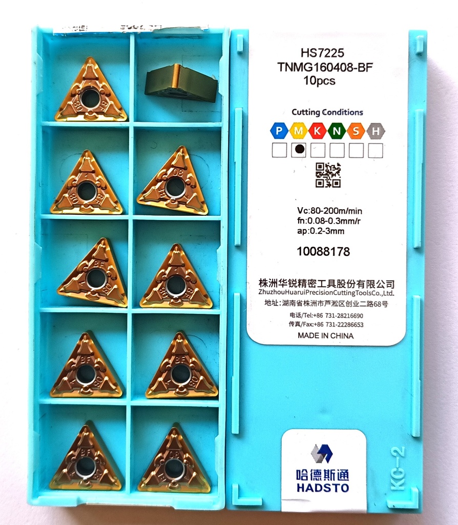 TNMG 160408 BF HS7225 HADSTO