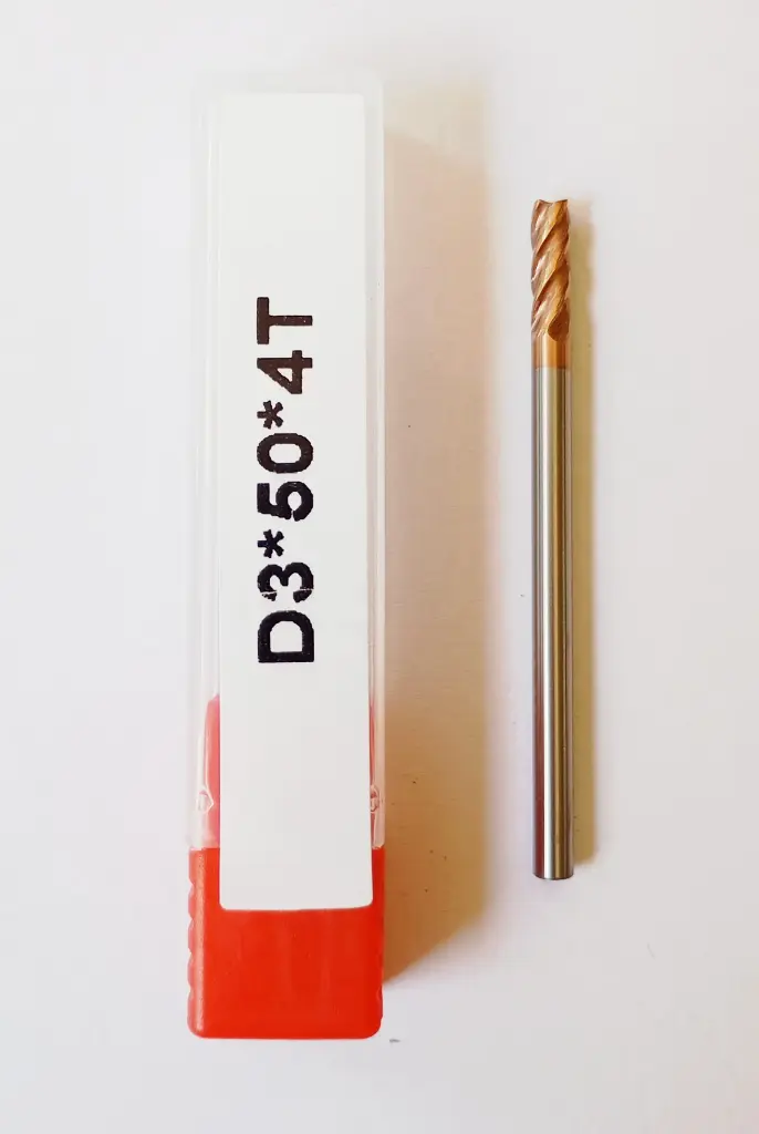 Carbide Endmill D3*50L*FL8*d3*4F 55HRC Copper Standard