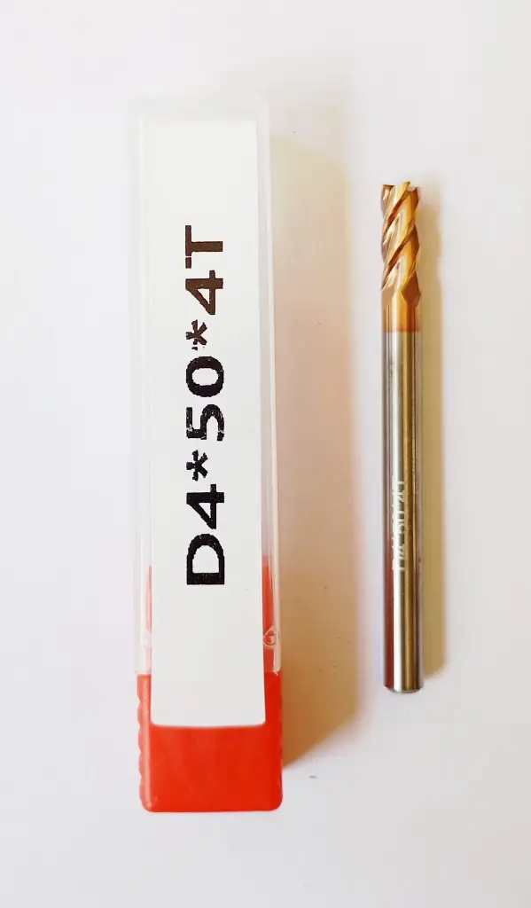 Carbide Endmill D4*50L*FL10*d4*4F 55HRC Copper Standard