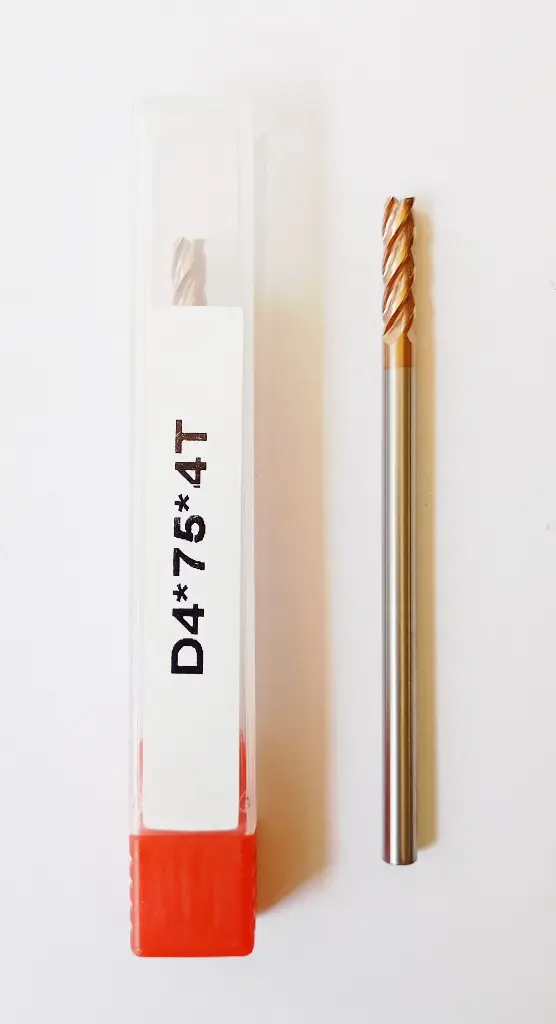 Carbide Endmill D4*75L*FL15*d4*4F 55HRC Copper Standard