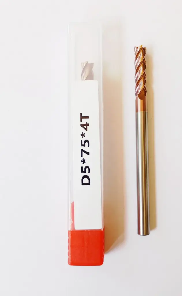 Carbide Endmill D5*75L*FL20*d5*4F 55HRC Copper Standard