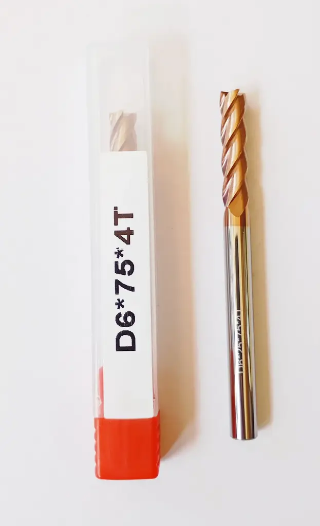 Carbide Endmill D6*75L*FL25*d6*4F 55HRC Copper Standard