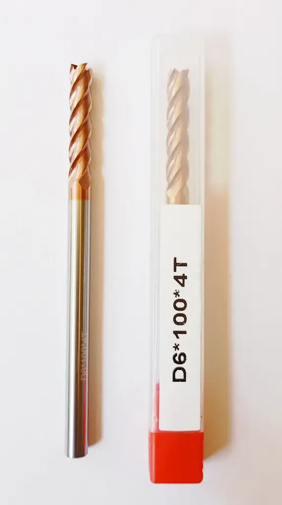Carbide Endmill D6*100L*FL30*d6*4F 55HRC Copper Standard