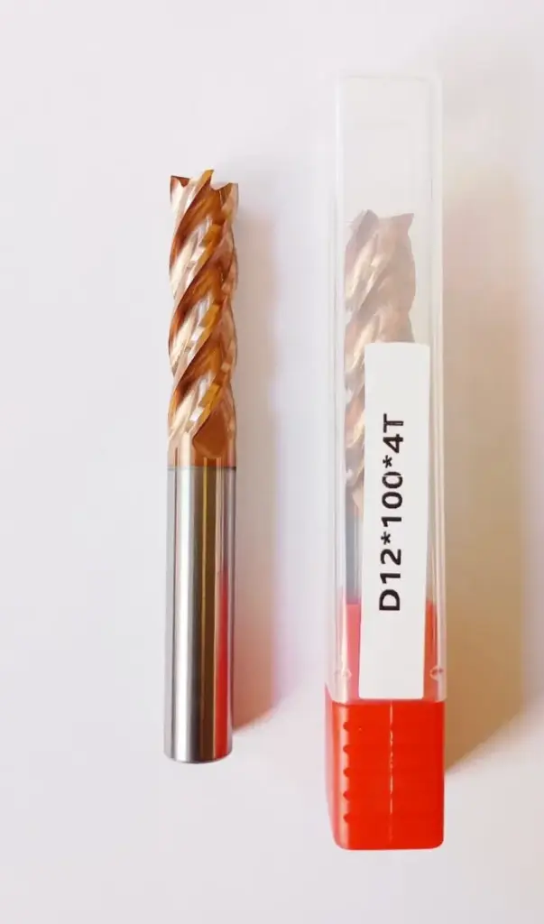 Carbide Endmill D12*100L*FL45*d12*4F 55HRC Copper Standard