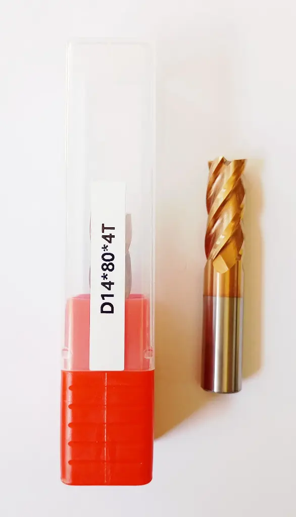 Carbide Endmill D14*80L*FL36*d14*4F 55HRC Copper Standard