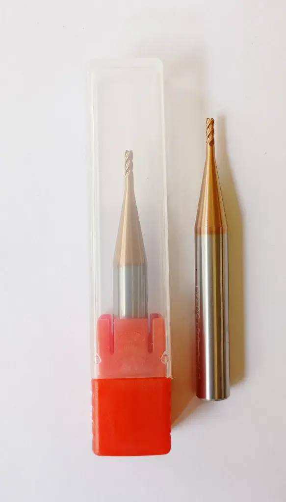 Carbide Endmill D1.5*50L*FL6*d6*4F 55HRC COPPER (6mm shank)