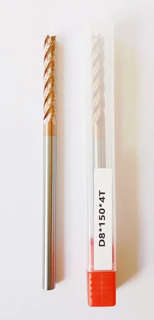 Carbide Endmill D8*150L*FL50*d8*4F  55HRC Copper Standard