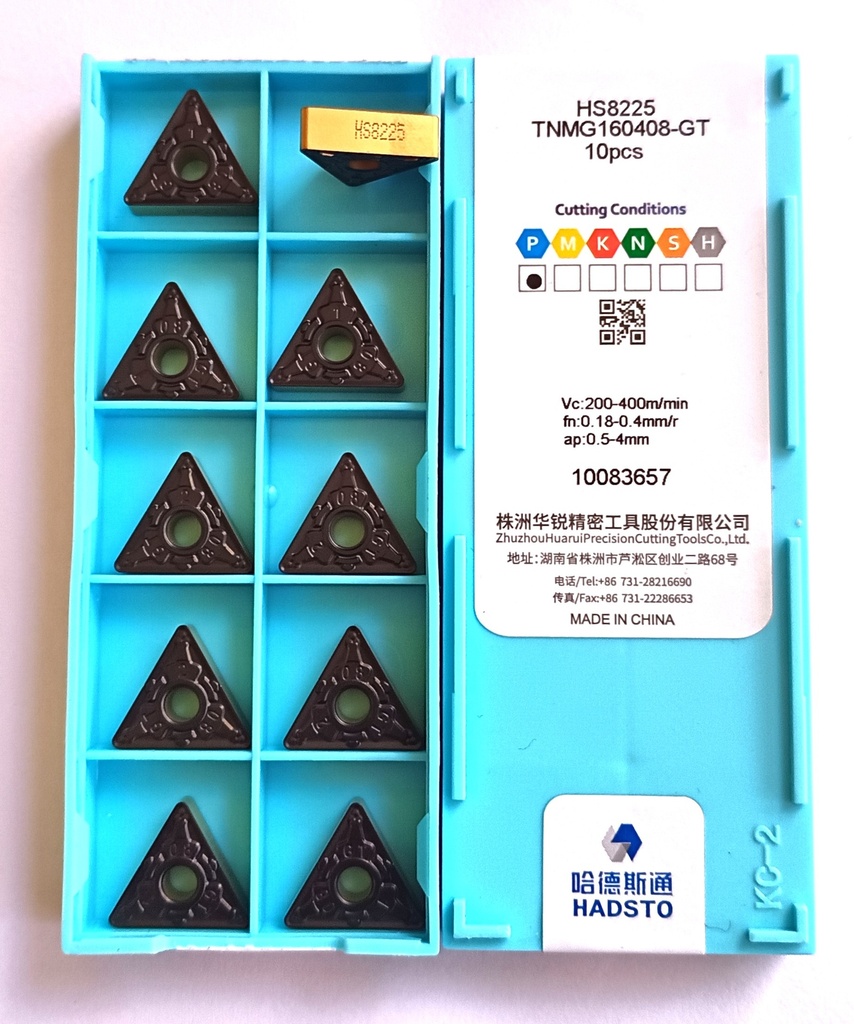 TNMG 160408 GT HS8225 HADSTO