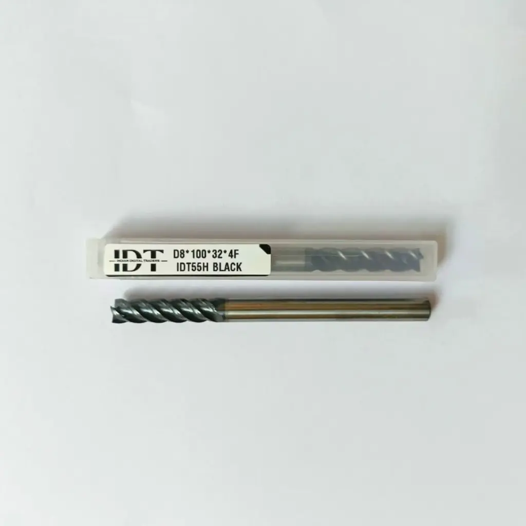 Carbide Endmill D8*100L*FL32*d8*4F 55HRC Black Premium