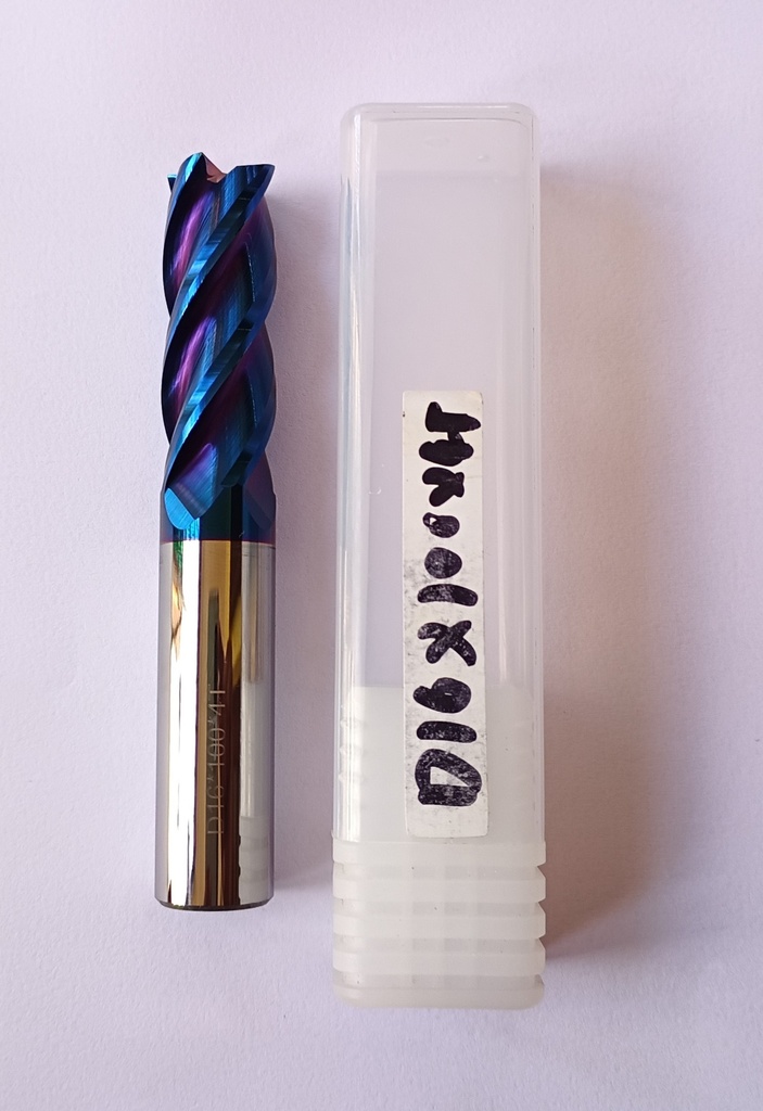 Carbide Endmill D16*100L*FL48*d16*4F 65HRC Blue Standard
