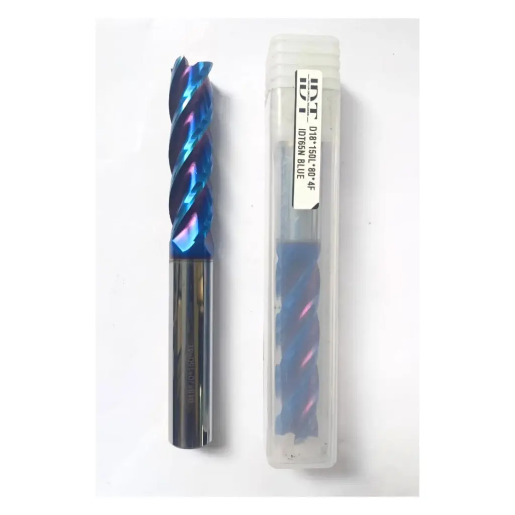 Carbide Endmill D18*150L*FL80*d18*4F 65HRC Blue Standard