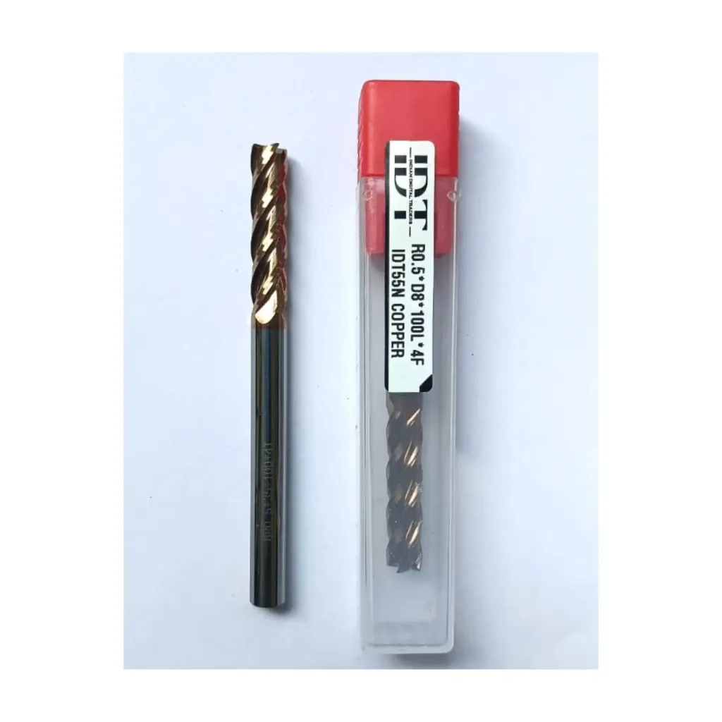 R0.5*D8*100L*d8*4F IDT55N COPPER CORNER RADIUS ENDMILL