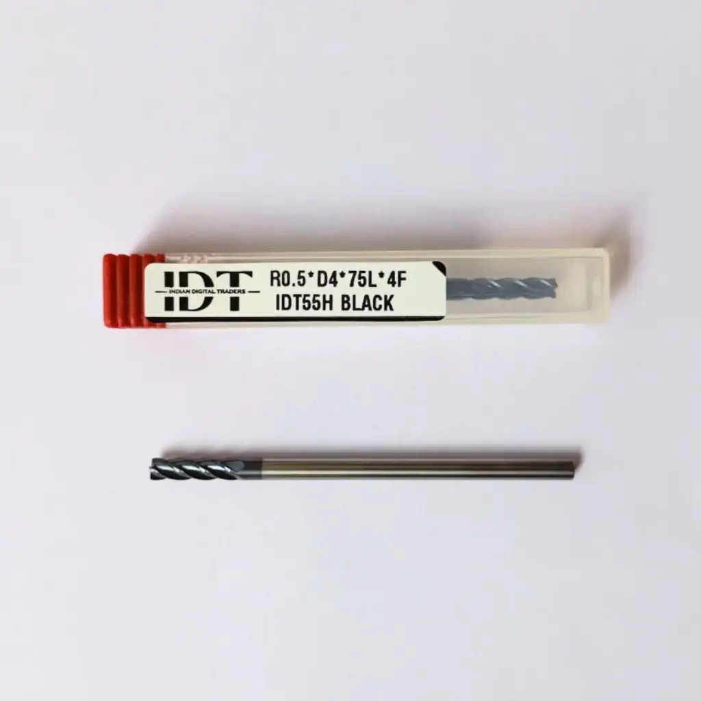 R0.5*D4*75L*d4*4F IDT55H BLACK CORNER RADIUS ENDMILL