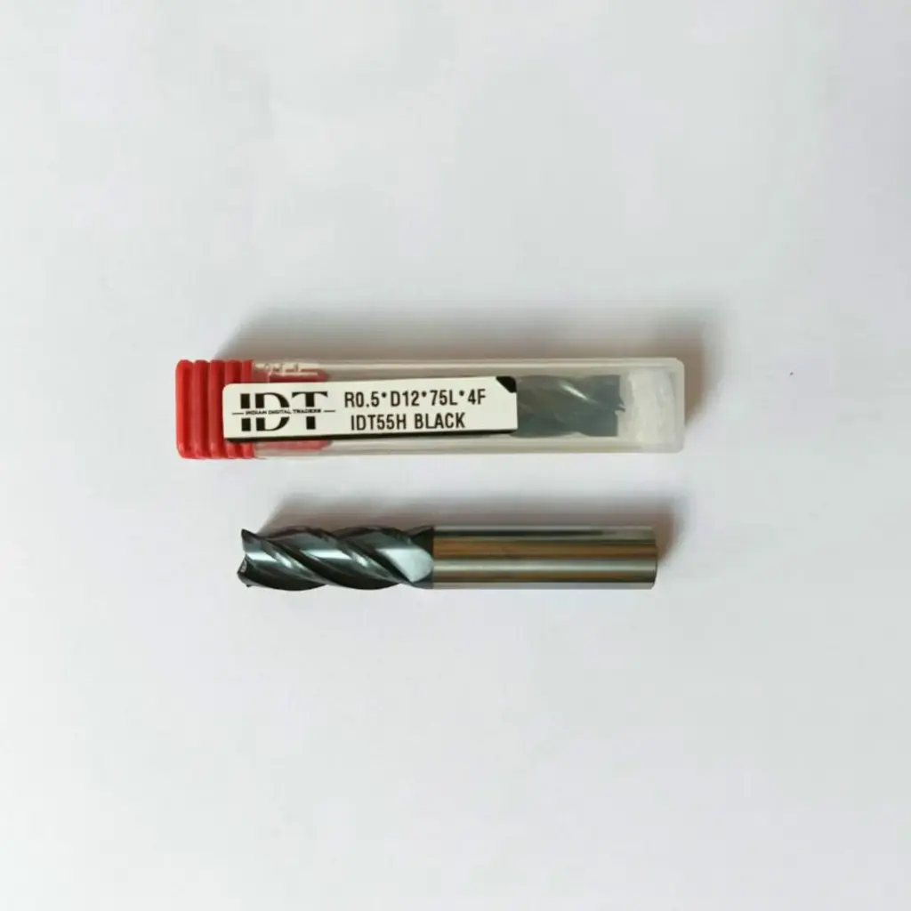 R0.5*D12*75L*d12*4F IDT55H BLACK CORNER RADIUS ENDMILL