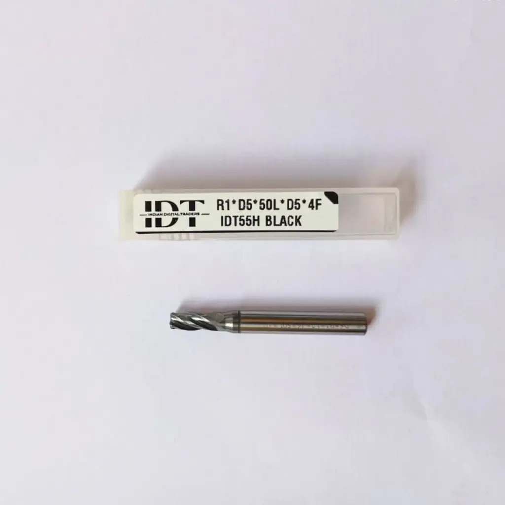 R1*D5*50L*d6*4F IDT55H BLACK CORNER RADIUS ENDMILL