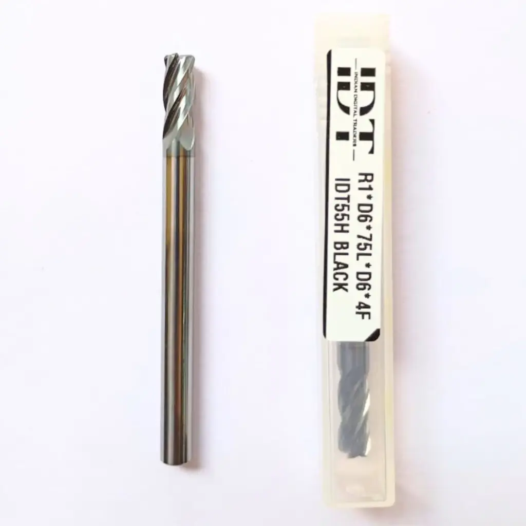 R1*D6*75L*d6*4F IDT55H BLACK CORNER RADIUS ENDMILL