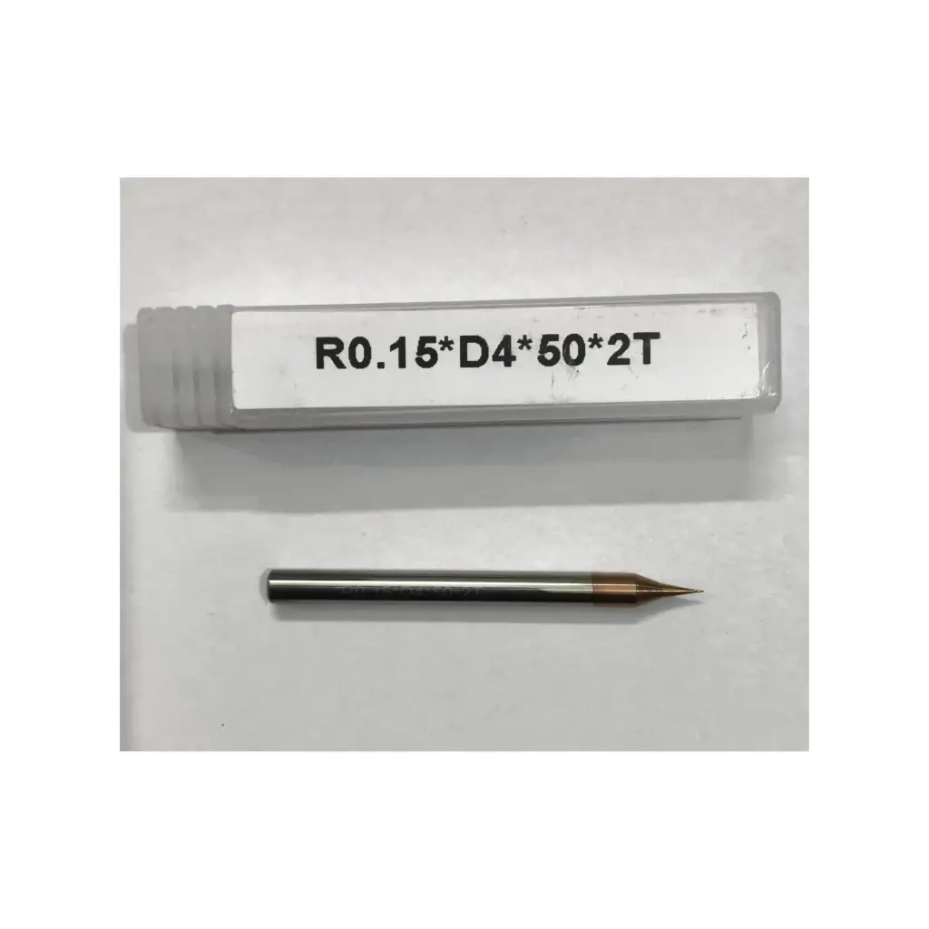 Carbide Ballnose R0.15*50L*FL1*d4*2F 55HRC Copper Standard