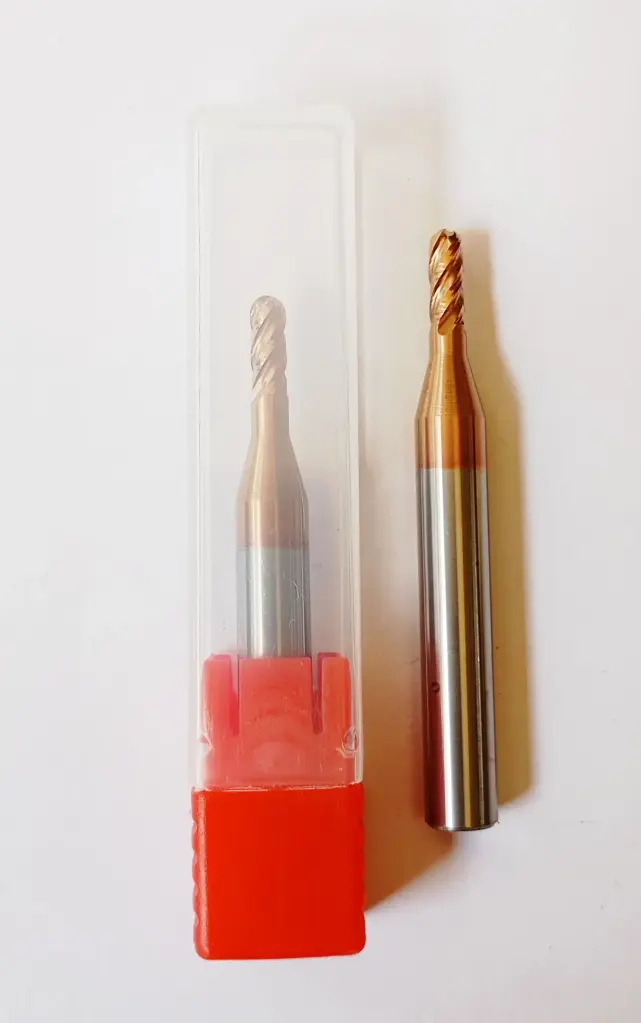 Carbide Ballnose R1.5*50L*d6*4F 55HRC COPPER  (6mm shank)