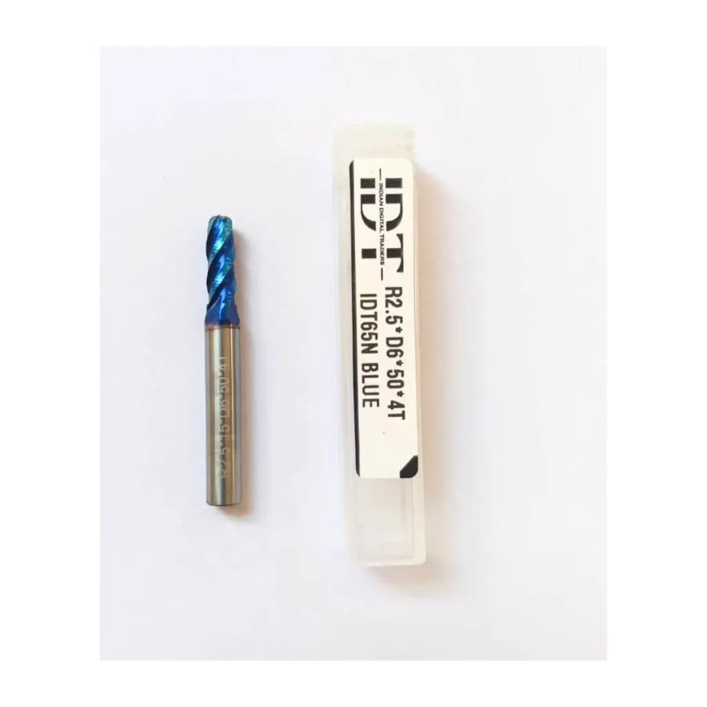 R2.5*50L*d6*4F IDT65N BLUE (6mm shank)