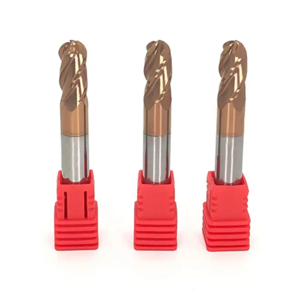 SOLID CARBIDE BALLNOSE 4FLUTE 55HRC