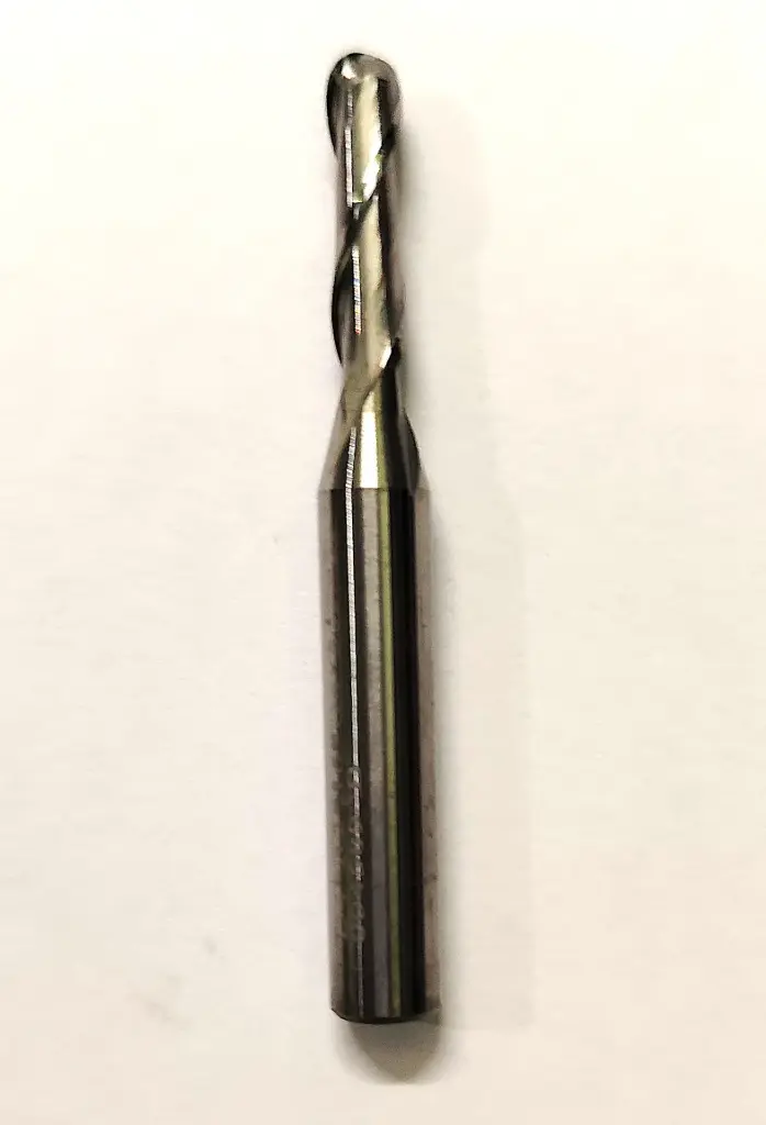 Carbide Ballnose R2*50L*16*d6*2F 55HRC UNCOATED (6mm shank)