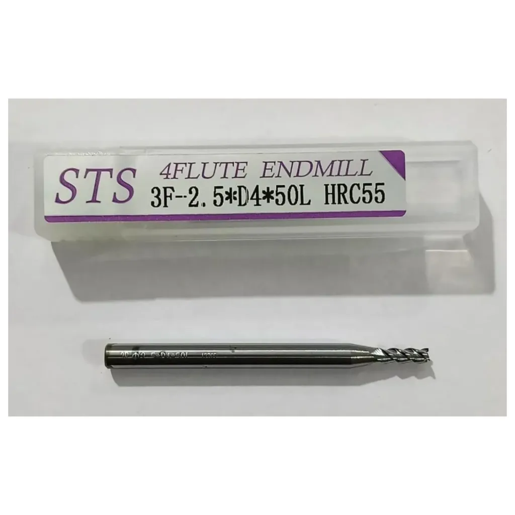 2.5*50 3FLUTE UNCOATED ENDMILL