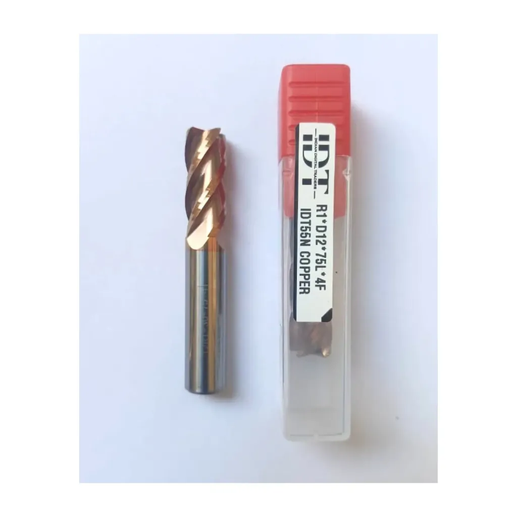 R1*D12*75L*d12*4F IDT55N COPPER CORNER RADIUS ENDMILL