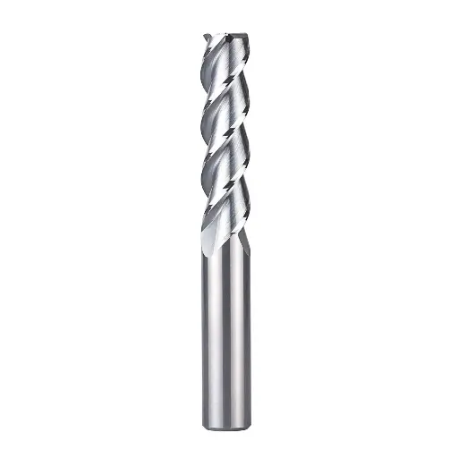 SOLID CARBIDE ENDMILL 3FLUTE FLAT UNCOATED